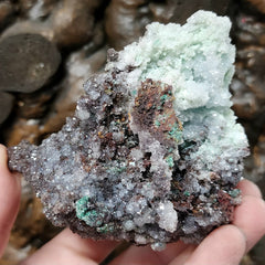 Blue Aragonite Cluster D (4